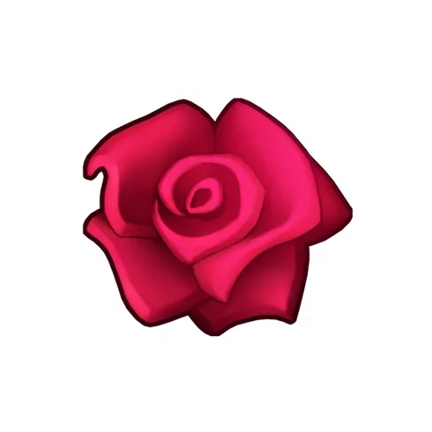 Honey Rush Rote Rose Symbol